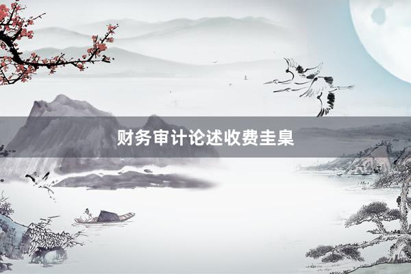 财务审计论述收费圭臬